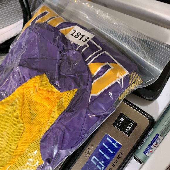 Los Angeles LA Lakers NBA XL Purple 1/4 Zip Windbreaker Jacket New Men - Picture 6 of 6